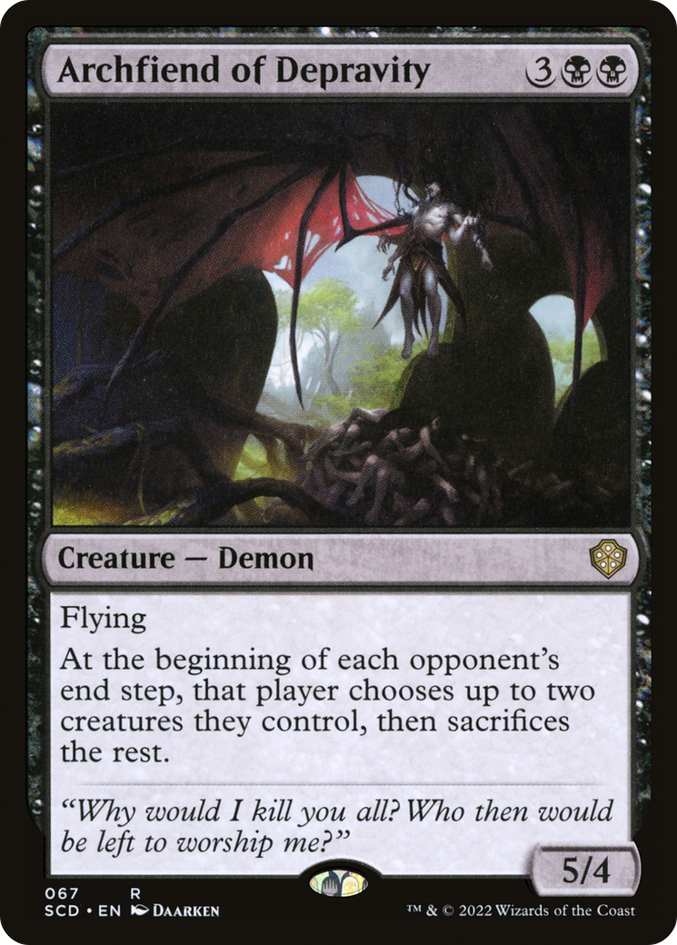 Archfiend of Depravity [Starter Commander Decks] | Anubis Games and Hobby