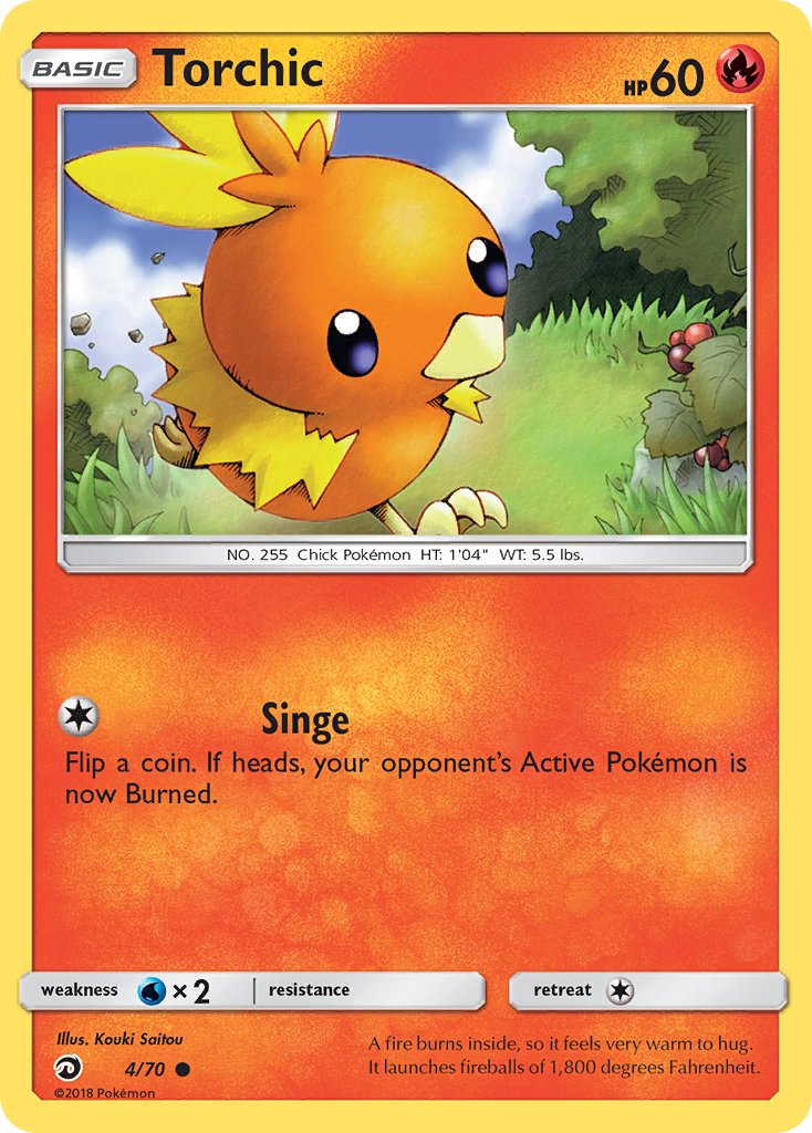 Torchic (4/70) [Sun & Moon: Dragon Majesty] | Anubis Games and Hobby