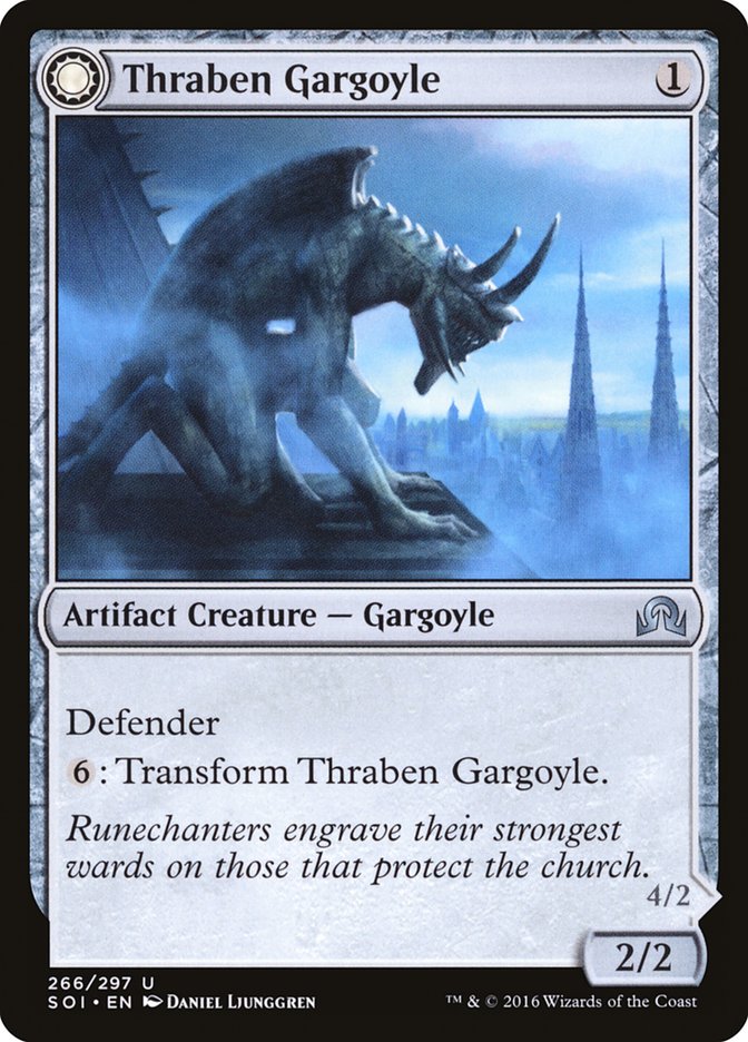 Thraben Gargoyle // Stonewing Antagonizer [Shadows over Innistrad] | Anubis Games and Hobby