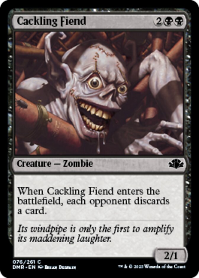 Cackling Fiend [Dominaria Remastered] | Anubis Games and Hobby