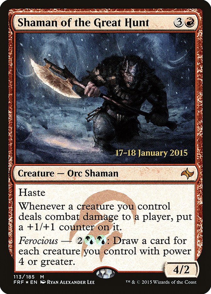 Shaman of the Great Hunt [Fate Reforged Prerelease Promos] | Anubis Games and Hobby