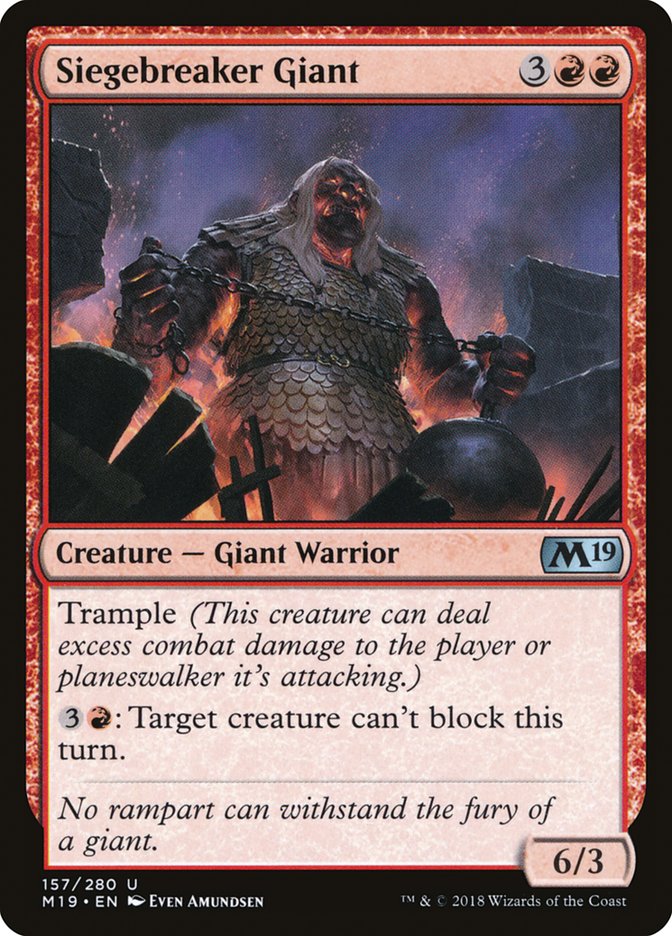 Siegebreaker Giant [Core Set 2019] | Anubis Games and Hobby