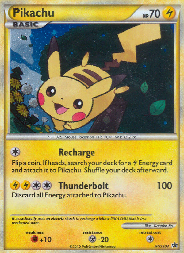 Pikachu (HGSS03) [HeartGold & SoulSilver: Black Star Promos] | Anubis Games and Hobby