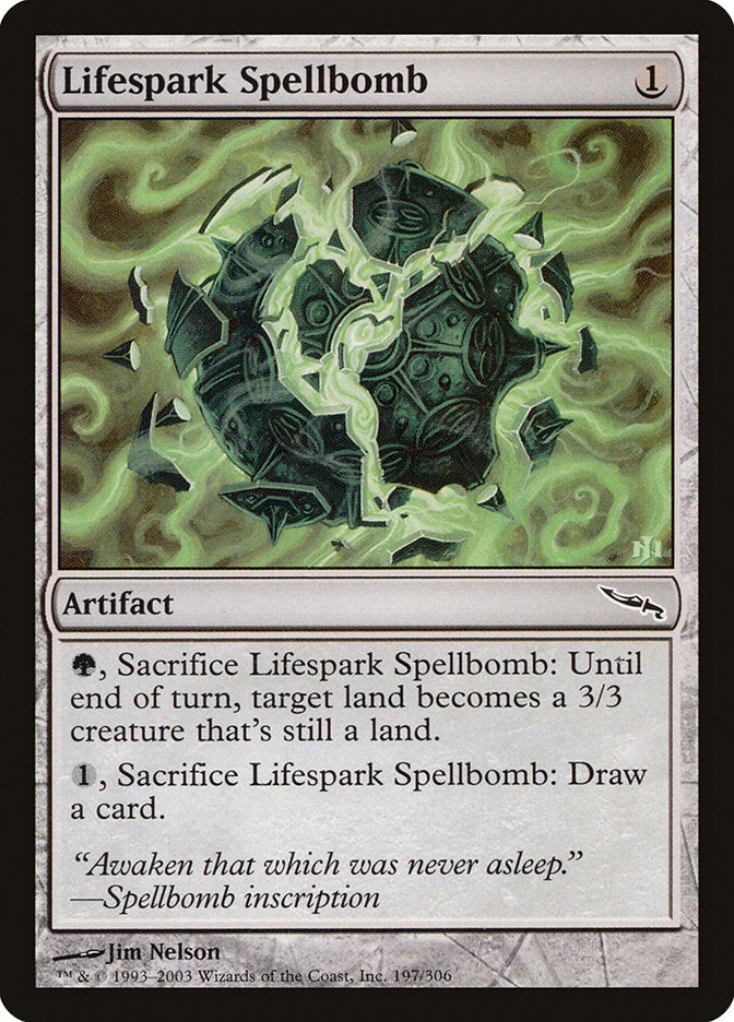 Lifespark Spellbomb [Mirrodin] | Anubis Games and Hobby