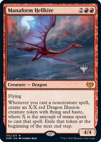 Manaform Hellkite (Promo Pack) [Innistrad: Crimson Vow Promos] | Anubis Games and Hobby