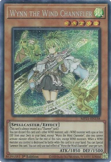 Wynn the Wind Channeler [MP21-EN158] Prismatic Secret Rare | Anubis Games and Hobby