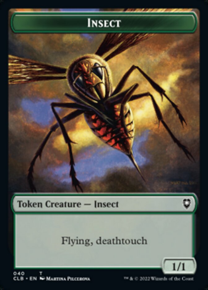 Spider // Insect Double-Sided Token [Commander Legends: Battle for Baldur's Gate Tokens] | Anubis Games and Hobby