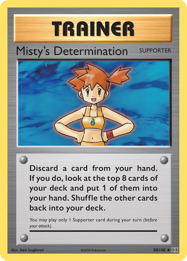 Misty's Determination (80/108) [XY: Evolutions] | Anubis Games and Hobby
