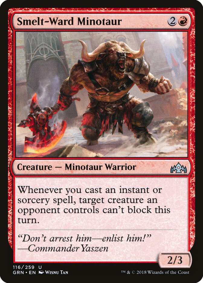 Smelt-Ward Minotaur [Guilds of Ravnica] | Anubis Games and Hobby