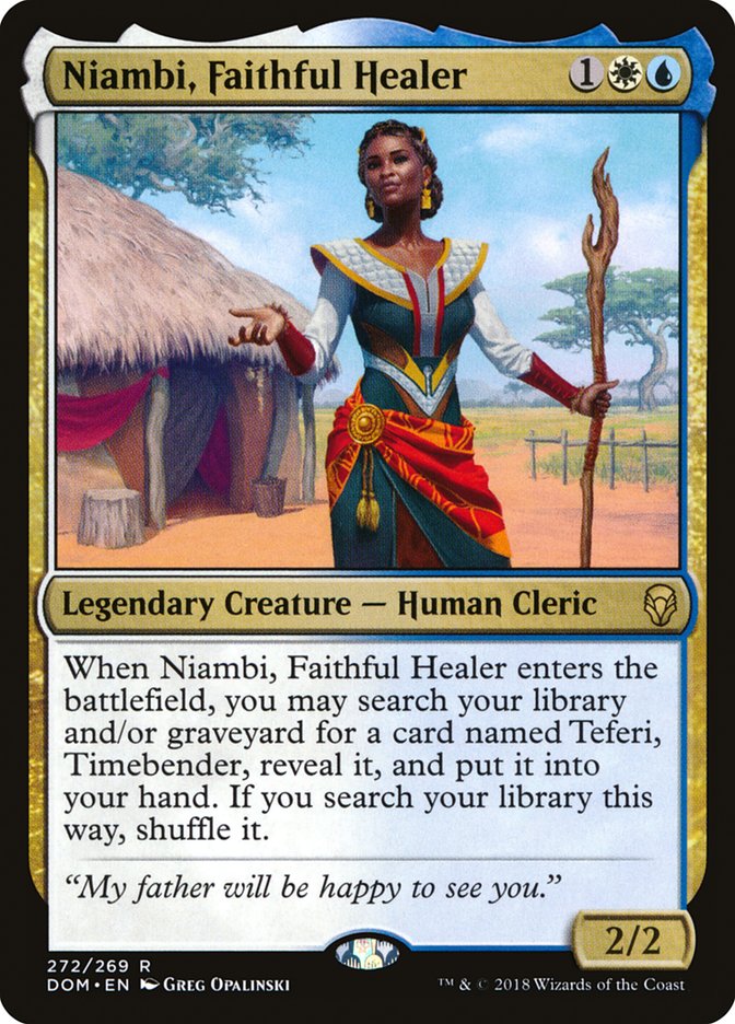Niambi, Faithful Healer [Dominaria] | Anubis Games and Hobby