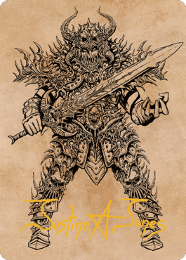 Sarevok, Deathbringer Art Card (Gold-Stamped Signature) [Commander Legends: Battle for Baldur's Gate Art Series] | Anubis Games and Hobby