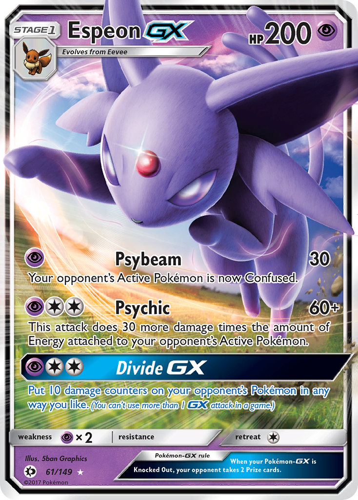 Espeon GX (61/149) [Sun & Moon: Base Set] | Anubis Games and Hobby