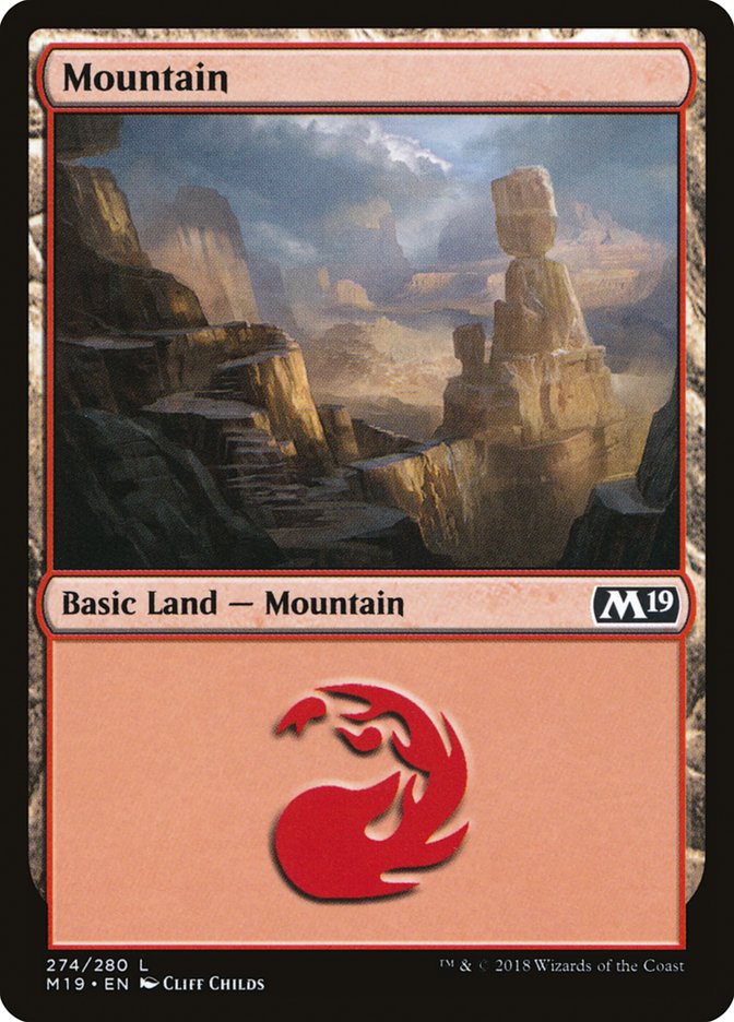 Mountain (274) [Core Set 2019] | Anubis Games and Hobby