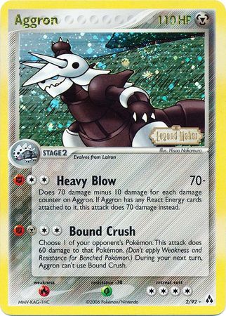 Aggron (2/92) (Stamped) [EX: Legend Maker] | Anubis Games and Hobby