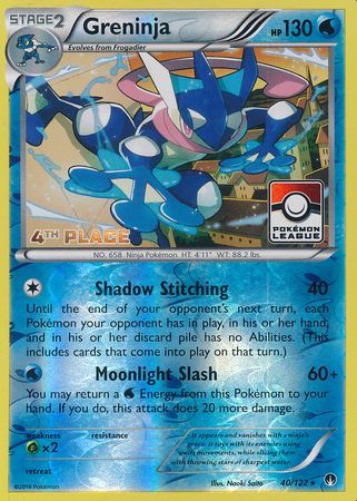 Greninja (40/122) (League Promo 4th Place) [XY: BREAKpoint] | Anubis Games and Hobby