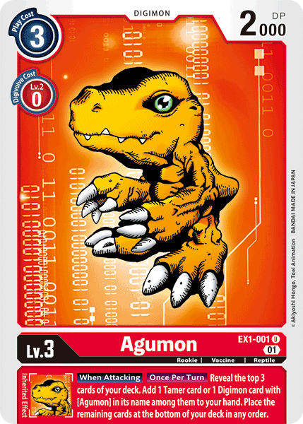 Agumon [EX1-001] [Classic Collection] | Anubis Games and Hobby