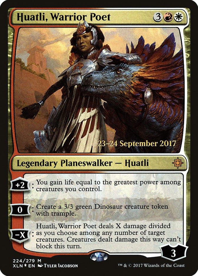 Huatli, Warrior Poet [Ixalan Prerelease Promos] | Anubis Games and Hobby