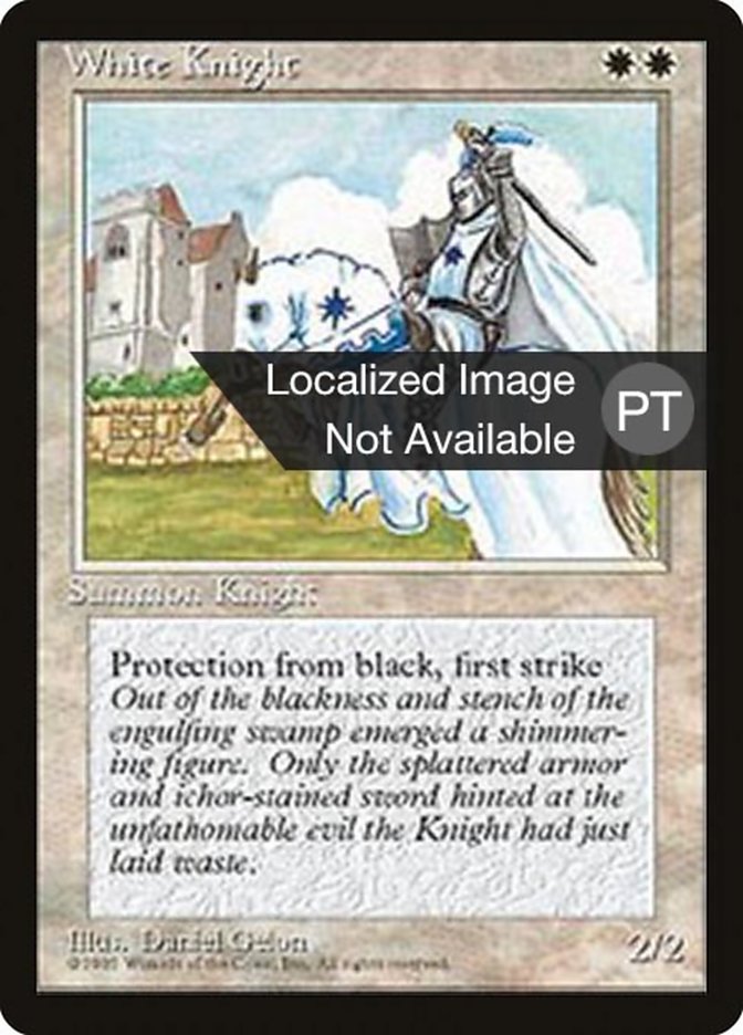 White Knight [Fourth Edition (Foreign Black Border)] | Anubis Games and Hobby