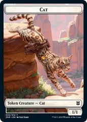 Cat // Plant Double-Sided Token [Zendikar Rising Tokens] | Anubis Games and Hobby