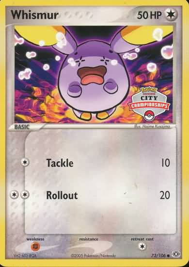 Whismur (73/106) (City Championship) [EX: Emerald] | Anubis Games and Hobby