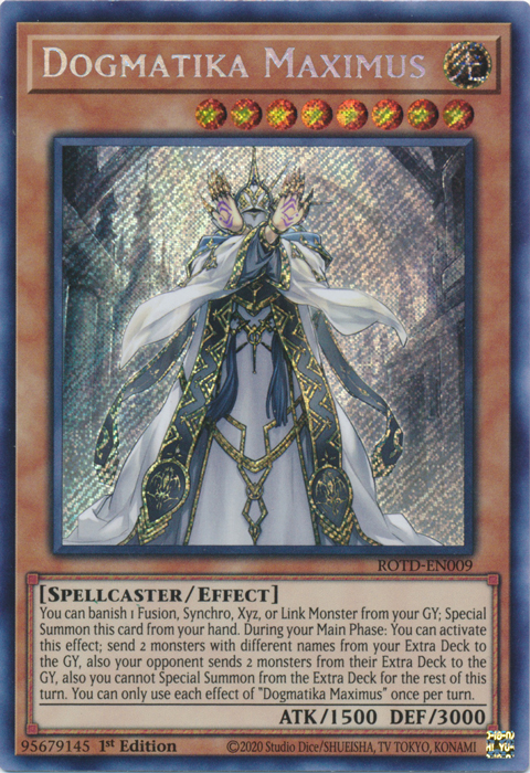 Dogmatika Maximus [ROTD-EN009] Secret Rare | Anubis Games and Hobby