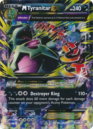 M Tyranitar EX (43/98) (Jumbo Card) [XY: Ancient Origins] | Anubis Games and Hobby