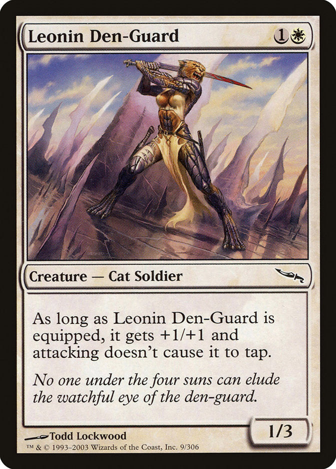 Leonin Den-Guard [Mirrodin] | Anubis Games and Hobby