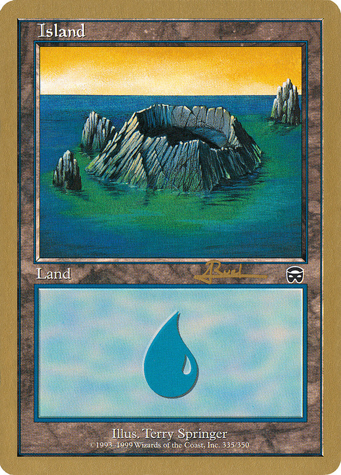 Island (335) (Antoine Ruel) [World Championship Decks 2001] | Anubis Games and Hobby