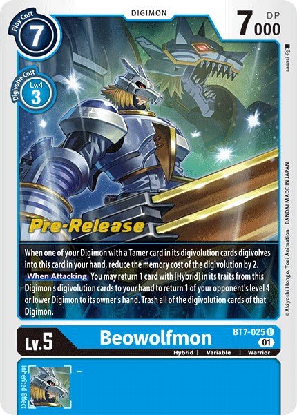 Beowolfmon [BT7-025] [Next Adventure Pre-Release Cards] | Anubis Games and Hobby