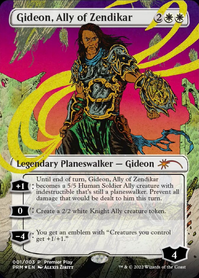 Gideon, Ally of Zendikar (Borderless) [Regional Championship Qualifiers 2022] | Anubis Games and Hobby