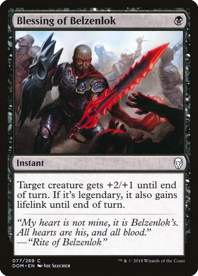 Blessing of Belzenlok [Dominaria] | Anubis Games and Hobby