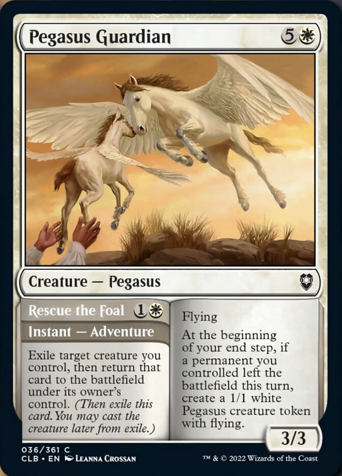 Pegasus Guardian // Rescue the Foal [Commander Legends: Battle for Baldur's Gate] | Anubis Games and Hobby