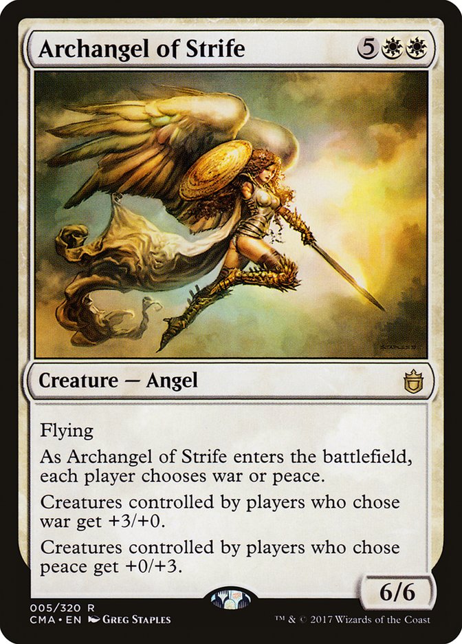 Archangel of Strife [Commander Anthology] | Anubis Games and Hobby