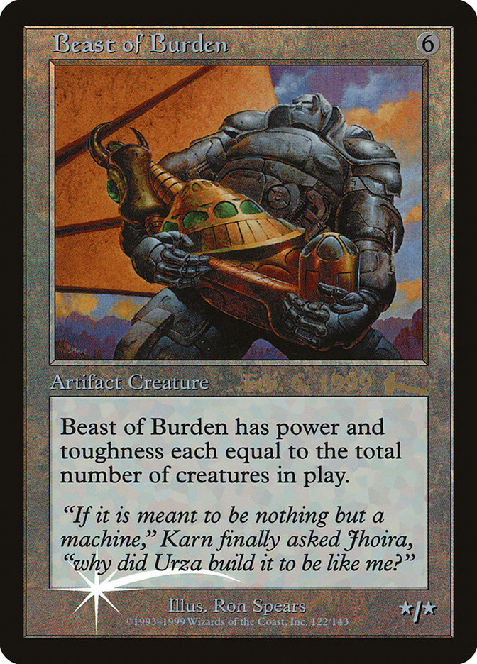 Beast of Burden [Urza's Legacy Promos] | Anubis Games and Hobby