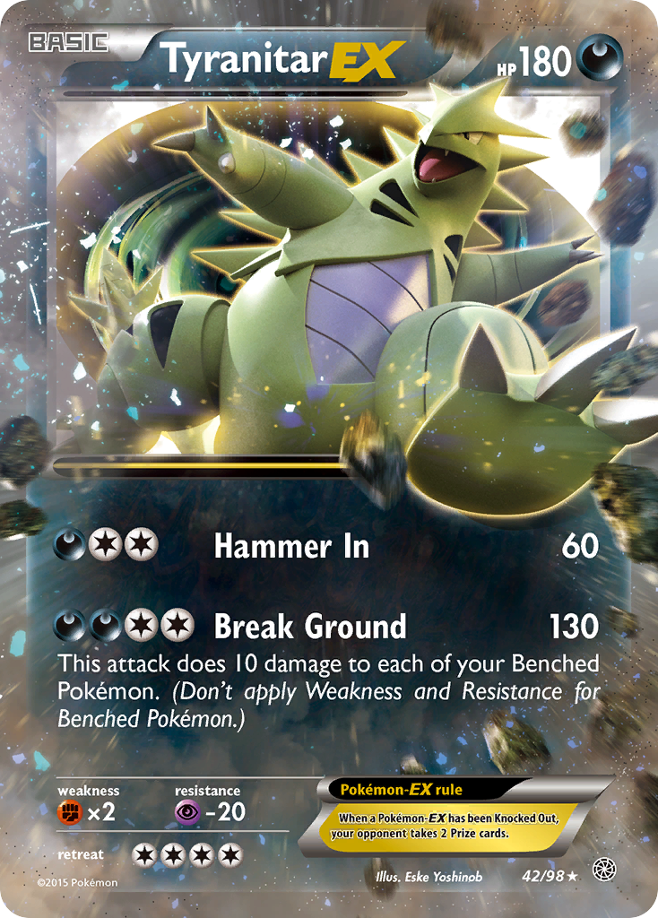 Tyranitar EX (42/98) [XY: Ancient Origins] | Anubis Games and Hobby