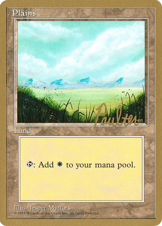 Plains (pp366) (Preston Poulter) [Pro Tour Collector Set] | Anubis Games and Hobby