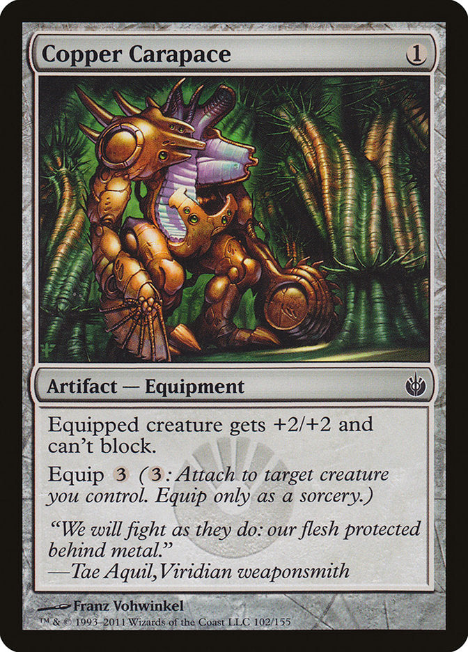 Copper Carapace [Mirrodin Besieged] | Anubis Games and Hobby