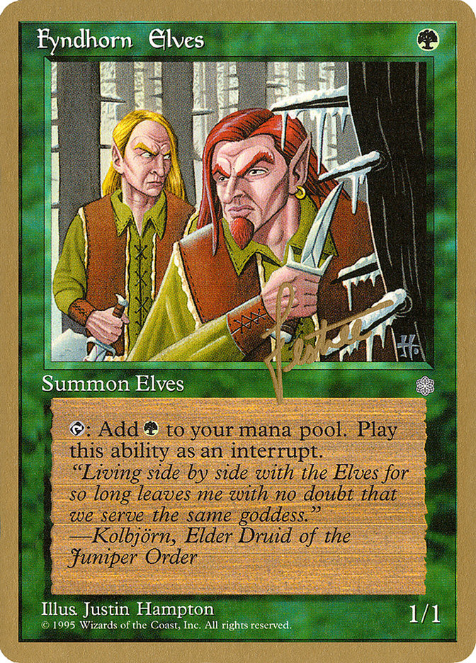 Fyndhorn Elves (Bertrand Lestree) [Pro Tour Collector Set] | Anubis Games and Hobby