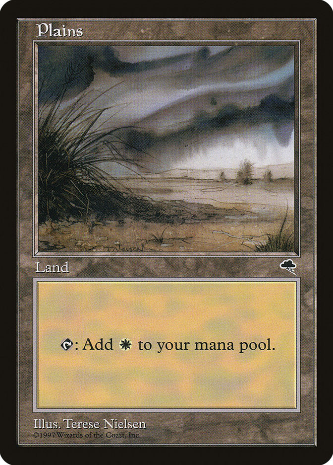 Plains (Signature on Center Left) [Tempest] | Anubis Games and Hobby