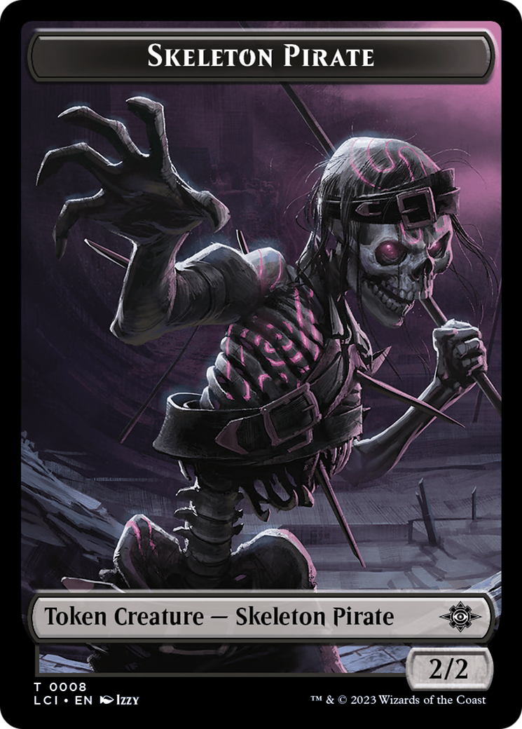 Copy // Skeleton Pirate Double-Sided Token [The Lost Caverns of Ixalan Commander Tokens] | Anubis Games and Hobby