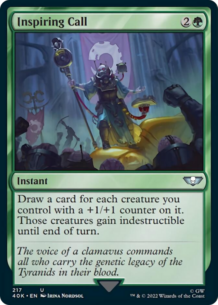 Inspiring Call (Surge Foil) [Warhammer 40,000] | Anubis Games and Hobby