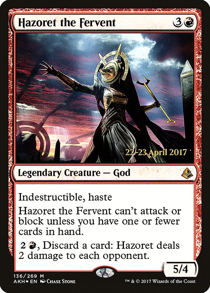 Hazoret the Fervent [Amonkhet Prerelease Promos] | Anubis Games and Hobby