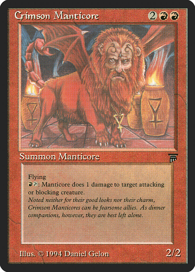 Crimson Manticore [Legends] | Anubis Games and Hobby