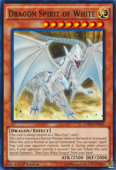 Dragon Spirit of White [LDK2-ENK02] Common | Anubis Games and Hobby