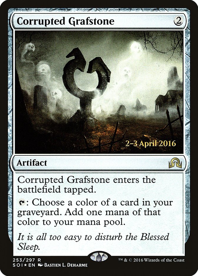 Corrupted Grafstone [Shadows over Innistrad Prerelease Promos] | Anubis Games and Hobby