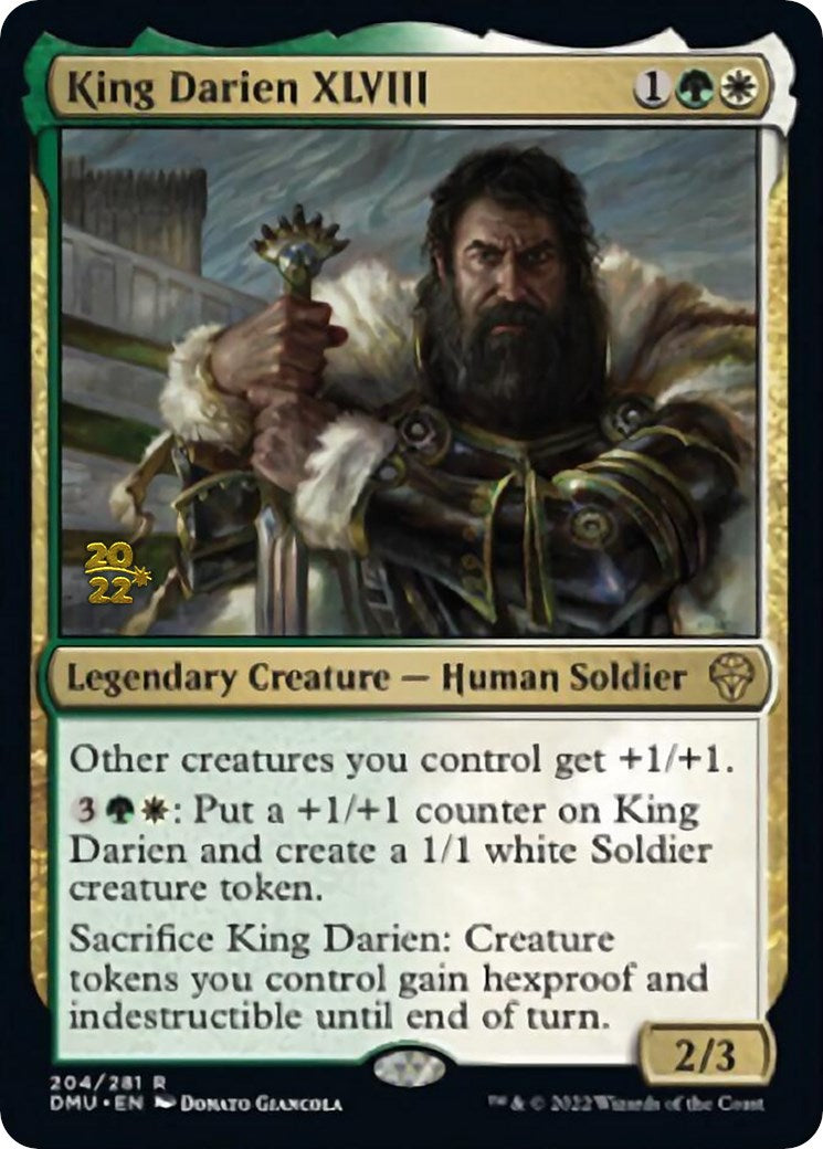 King Darien XLVIII [Dominaria United Prerelease Promos] | Anubis Games and Hobby