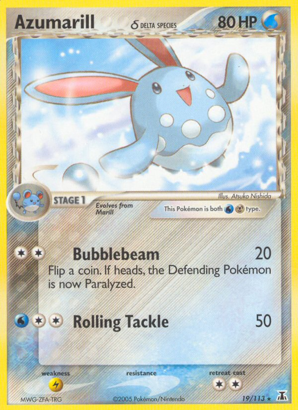 Azumarill (19/113) (Delta Species) [EX: Delta Species] | Anubis Games and Hobby