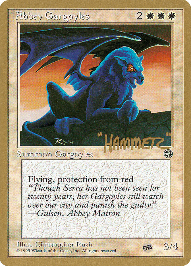 Abbey Gargoyles (Shawn "Hammer" Regnier) (SB) [Pro Tour Collector Set] | Anubis Games and Hobby