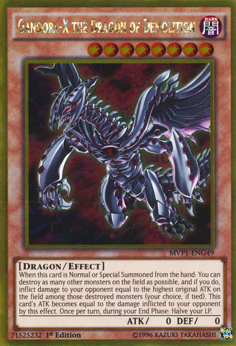 Gandora-X the Dragon of Demolition [MVP1-ENG49] Gold Rare | Anubis Games and Hobby