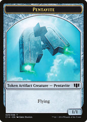 Myr // Pentavite Double-Sided Token [Commander 2014 Tokens] | Anubis Games and Hobby